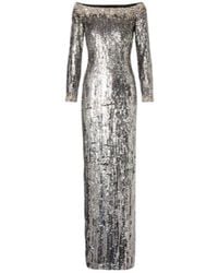 Jenny Packham - Marine Sequined Off-Shoulder Gown - Lyst
