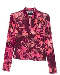 Versace Jeans Couture - Couture Baroque-Printed Straight-Hem Shirt - Lyst