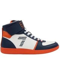 EA7 - High-Top Lace-Up Casual Sneakers - Lyst