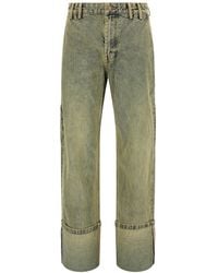 Entire studios - Denim Trousers With Belt Loops - Lyst