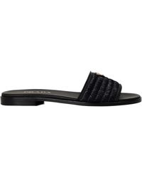 Prada - Logo Slippers - Lyst