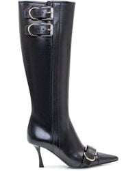 Givenchy - Voyou Buckle-Detailed Knee Boots - Lyst