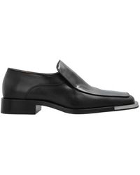Bottega Veneta - Square Toe Slip-On Loafers - Lyst