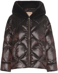 Max Mara - Long-Sleeve Hooded Padded Jacket - Lyst