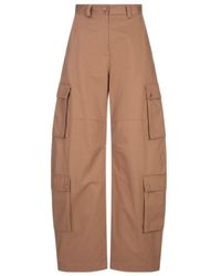 MSGM - Drill Cargo Pants - Lyst