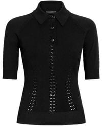 Dolce & Gabbana - Fine-Knit Top - Lyst