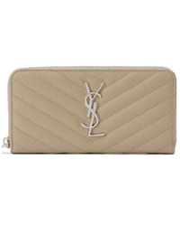 Saint Laurent - Monogram Zipper Wallet - Lyst