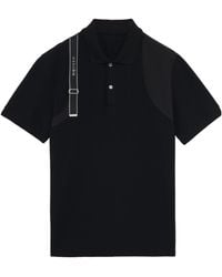 McQueen - 'Harness' Polo Shirt - Lyst