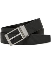 Burberry - Logo Engraved Reversible Buckle Belt - Lyst