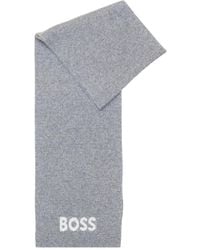 BOSS - Letter Scarf - Lyst