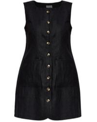 Posse - Linen Mini Dress - Lyst