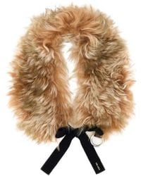 Prada - Fur Scarf - Lyst