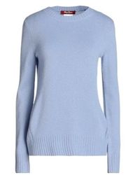 Max Mara - Solid Color Lightweight Cashmere Knit Sweater - Lyst