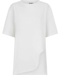 The Attico - The Logo Embroidered Oversized Jersey T-Shirt - Lyst