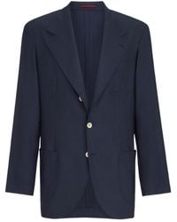 Brunello Cucinelli - Cashmere Batavia Deconstructed Blazer With Patch Pockets - Lyst