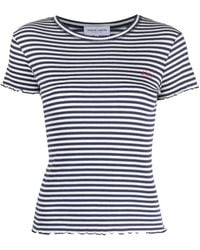 Maison Labiche - Striped Crew Neck T-Shirt - Lyst