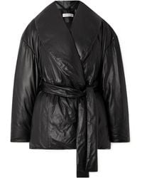 Nour Hammour - Cora With A Belted Leather Jacket - Lyst
