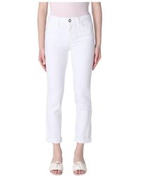 Liu Jo - Mid-Rise Cropped Jeans - Lyst