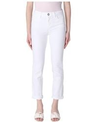 Liu Jo - Mid-Rise Cropped Jeans - Lyst