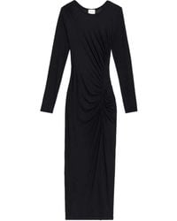 Isabel Marant - Isabel Marant Étoile Jelina Long Draped Jersey Dress - Lyst