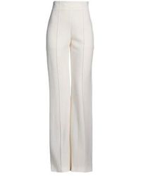 Chloé - Solid Color Wool Flared Pants - Lyst