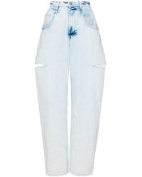 Maison Margiela - Cutout Wide-Leg Jeans - Lyst