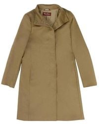 Max Mara - Lapel Long-Sleeved Coat - Lyst