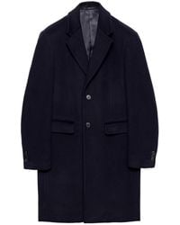 Prada - Single-Breasted Tailored Coat - Lyst