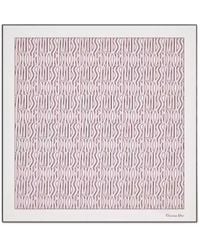 Dior Saisons Printemps-Été 90 Square Scarf in White | Lyst