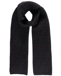 Fendi - Monogram-Pattern Scarf - Lyst