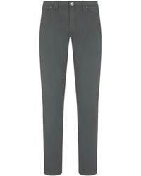 Brioni - Essential Petroleum Stretch Cotton Meribel Fitted Jeans - Lyst