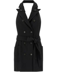Elisabetta Franchi - Viscose Short Dress - Lyst