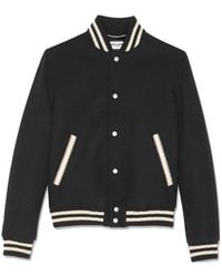 Saint Laurent - Teddy Varsity Jacket - Lyst