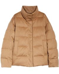 Max Mara - The Cube High Neck Long-Sleeved Coat - Lyst