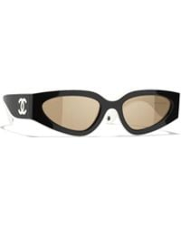 CHANEL - Logo Sunglasses - Lyst