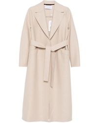 Harris Wharf London - Belted Notched-Lapels Coat - Lyst