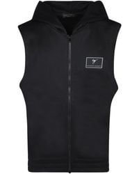 Giuseppe Zanotti - Zipped Hooded Gilet - Lyst