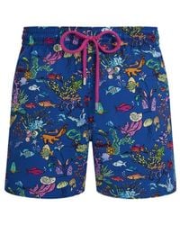Vilebrequin - Stretch Short Swim Trunks Aquarium - Lyst