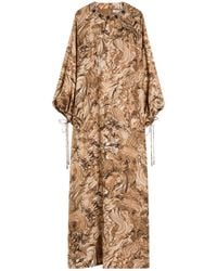 Max Mara - Printed Silk Tunic Dress - Lyst