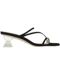 Stuart Weitzman - Lucite Sculpt Slip-On Mules - Lyst