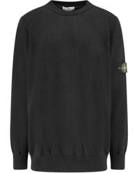 Stone Island - Compass Patch Crewneck Jumper - Lyst