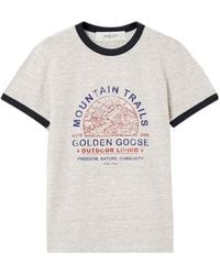 Golden Goose - Graphic Printed Crewneck T-Shirt - Lyst