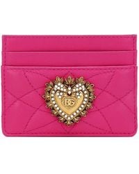 Dolce & Gabbana - Devotion Leather Card Holder - Lyst