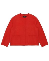 Weekend by Maxmara - Round-Neck Long-Sleeved Casual Jacket - Lyst