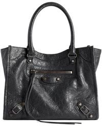 Balenciaga - Le City Mini Leather Tote Bag - Lyst