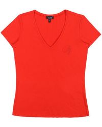 Armani Jeans - V-Neck Logo T-Shirt - Lyst