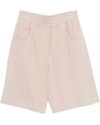 Brunello Cucinelli - Elastic Waistband Shorts - Lyst