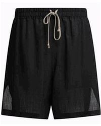 Rick Owens - Drawstring Relaxed Fit Shorts - Lyst