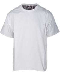 Bottega Veneta - Double Layer Striped Crewneck T-Shirt - Lyst
