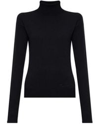 DSquared² - Logo Embroidered High Neck Jumper - Lyst